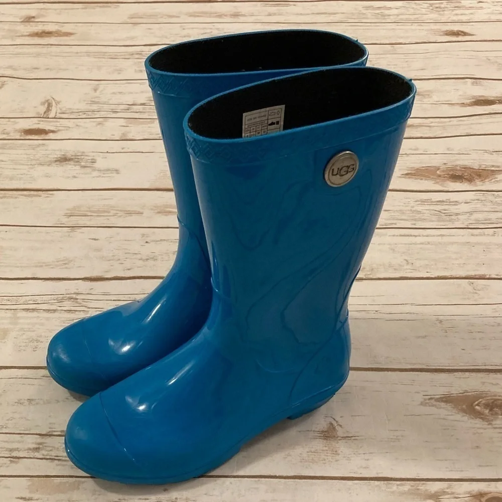 UGG Sienna Rain Boots Turquoise Teal Size 5